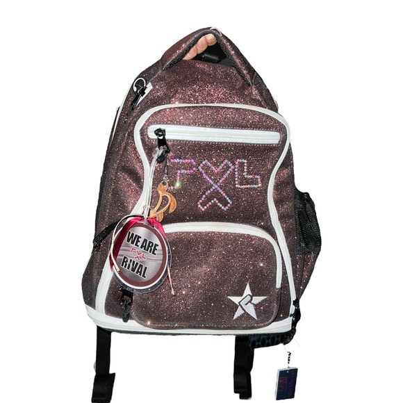 Rebel Athletic Backpack Rebel Dream Maroon With White Zipper Bag - Picture 12 of 16